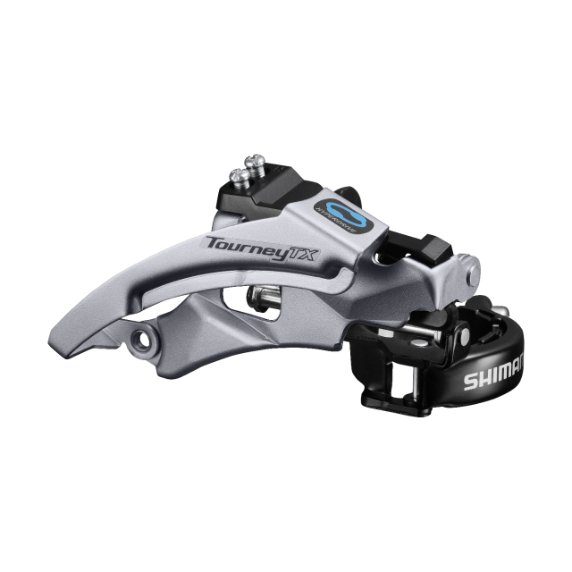 SHIMANO TOURNEY TX Etuvaihtaja FD-TX800-TS6-SET Kolmilehtinen TOP SWING Panta L (34,9 mm jossa sovitin 31,8 mm ja 28,6 mm)