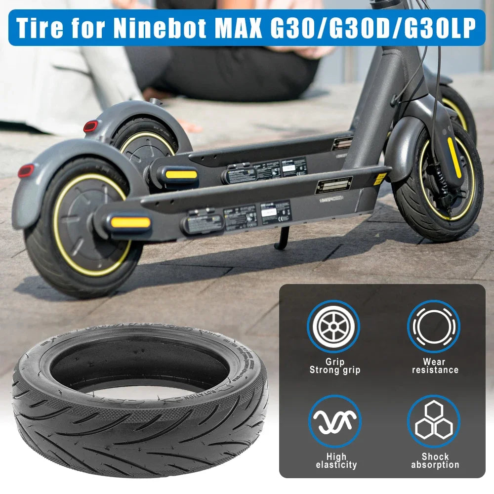 60/70-6.5 tubeless-rengas Segway Ninebot Max G30 / G30D / G30P -sähköpotkulaudalle – 10" etu- ja takarengas, ulkorengas