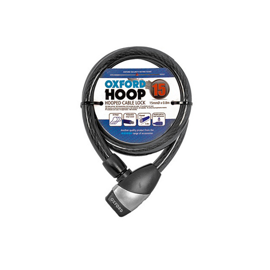 OXC Vaijerilukko Hoop 15 Musta, 800mmx15mm