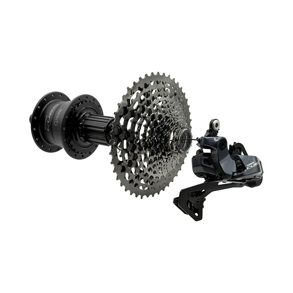 SHIMANO CUES AUTO SHIFT -dynamonapa FH-U6060 11/10Vaihteinen CENTER LOCK -levyjarru 36H Sarjan väri