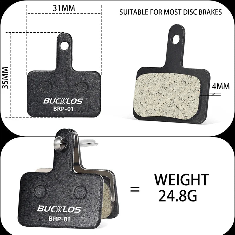 BUCKLOS Polkupyörän jarrupalat, hartsi BRP-01